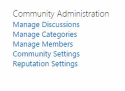 community adminstration